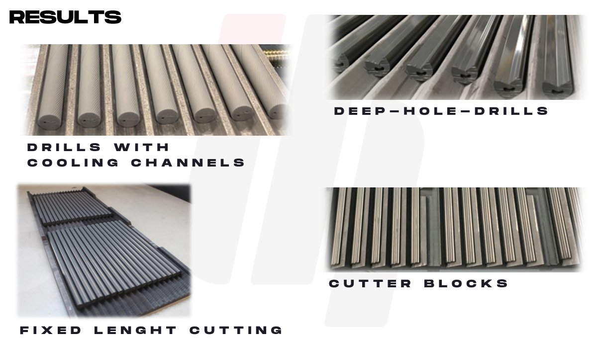 Products Enabled by the Handling System: Deep-Hole Drills, Cooling-Channel Drills, Cutter Blocks